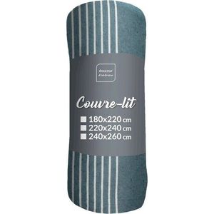 Modrý přehoz 240x260 cm Adele – douceur d'intérieur obraz