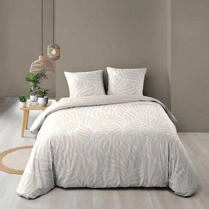 Béžové 3dílné bavlněné povlečení na dvoulůžko/prodloužené 240x220 cm Morgane – douceur d'intérieur obraz