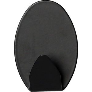 Matně černé kovové háčky v sadě 4 ks bez vrtání Fixeo – douceur d'intérieur obraz