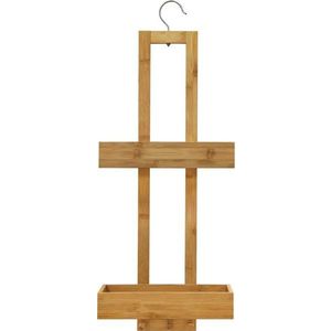 Závěsná bambusová koupelnová polička v přírodní barvě Hanoi – douceur d'intérieur obraz