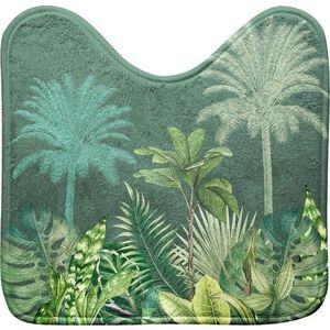 Zelená textilní WC koupelnová předložka 45x45 cm Vagabonde – douceur d'intérieur obraz