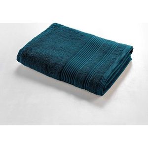 Tmavě modrá froté bavlněná osuška 70x130 cm Tendresse – douceur d'intérieur obraz