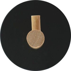 Matně černé kovové háčky v sadě 2 ks bez vrtání Fixeo – douceur d'intérieur obraz