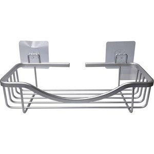 Hliníková koupelnová polička bez vrtání v leskle stříbrné barvě Filaire Aluminium – douceur d'intérieur obraz