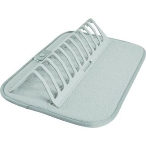 Světle modrá plastová odkapávací podložka na nádobí 36x28 cm – Homéa obraz