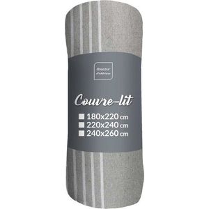 Šedý přehoz 220x240 cm Adele – douceur d'intérieur obraz
