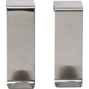 Závěsné kovové háčky v sadě 2 ks v leskle stříbrné barvě Fixeo – douceur d'intérieur obraz