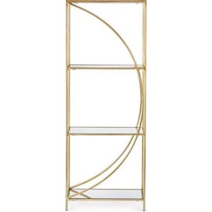 Ocelová knihovna ve zlaté barvě 56x151, 5x25 cm Elenor – Bizzotto obraz