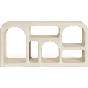 Krémová knihovna z mangového dřeva 145x75x35 cm Cairo – Bizzotto obraz