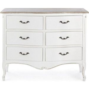 Bílá komoda z masivu pavlovnie 100x83x40 cm Justine – Bizzotto obraz