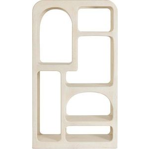 Krémová knihovna z mangového dřeva 90x160x33 cm Cairo – Bizzotto obraz