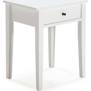 Bílý noční stolek z borovicového dřeva Bart – Marckeric obraz