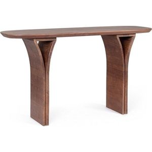 Konzolový stolek z mangového dřeva v tmavě přírodní barvě 40x137 cm Dalton – Bizzotto obraz