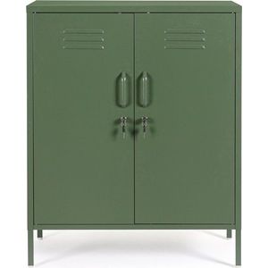 Tmavě zelená kovová uzamykatelná skříňka 80x101, 5x40 cm Cambridge – Yes Everyday obraz