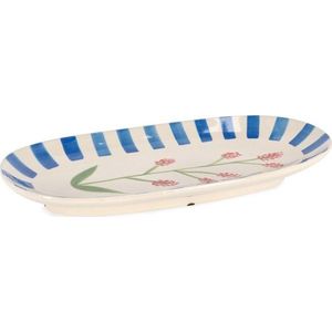 Modrý/krémový servírovací talíř Daryel – Yes Everyday obraz