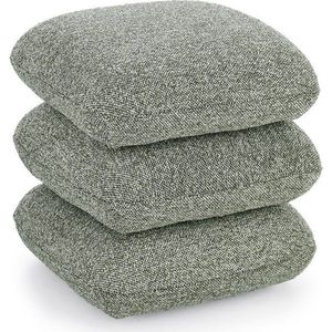 Zelený taburet z textilie bouclé Antara – Bizzotto obraz