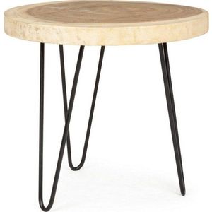 Kulatý odkládací stolek z masivu munggur ø 56 cm Tuala – Bizzotto obraz