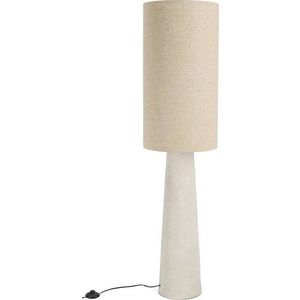 Béžová stojací lampa s textilním stínidlem (výška 140 cm) Marara – Bizzotto obraz