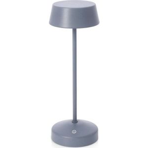 Modrá kovová LED stmívatelná/s bezdrátovou nabíječkou stolní lampa s plastovým stínidlem (výška 33 cm) Esprit – Bizzotto obraz