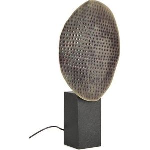 Antracitová kovová stolní lampa s kovovým stínidlem (výška 57 cm) Neev – Bizzotto obraz