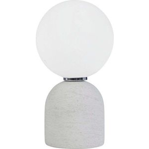 Šedá keramická stolní lampa se skleněným stínidlem (výška 22 cm) Jael – Yes Everyday obraz