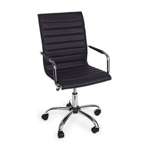 Černá kancelářská židle z imitace kůže Perth – Yes Everyday obraz