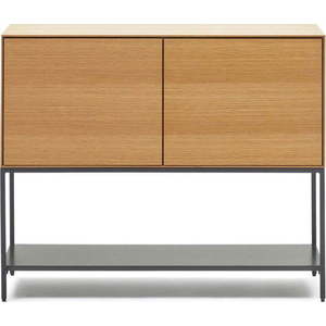 Nízká komoda v dekoru dubu v přírodní barvě 97, 5x80 cm Vedrana – Kave Home obraz