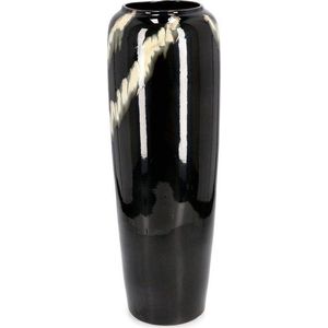 Černá terakotová ručně vyrobená/vysoká váza (výška 81 cm) Coira – Bizzotto obraz