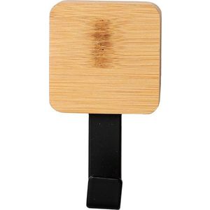 Černý/v přírodní barvě bambusový háček bez vrtání Fixeo – douceur d'intérieur obraz