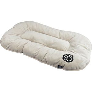 Béžový semišový pelíšek pro psa 87x55 cm Flakes – Love Story obraz