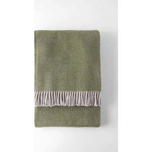 Zelený pléd s podílem bavlny Euromant Skyline, 140 x 180 cm obraz