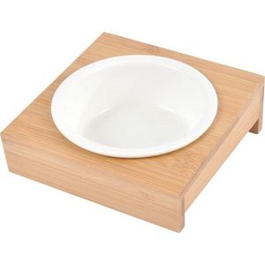 Bambusová miska s podstavcem pro psa ø 12 cm – Love Story obraz