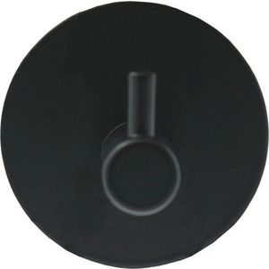 Matně černé kovové háčky v sadě 2 ks bez vrtání Fixeo – douceur d'intérieur obraz