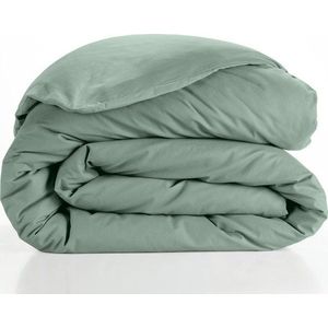 Zelený bavlněný povlak na peřinu na dvoulůžko/prodloužený 240x220 cm Lina – douceur d'intérieur obraz