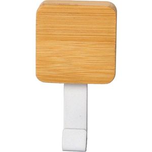 Bílý/v přírodní barvě bambusový háček bez vrtání Fixeo – douceur d'intérieur obraz