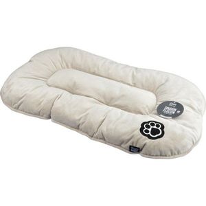 Béžový semišový pelíšek pro psa 107x62 cm Flakes – Love Story obraz