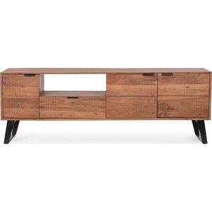 TV stolek z masivu akácie v přírodní barvě 175x60x40 cm Isar – Bizzotto obraz