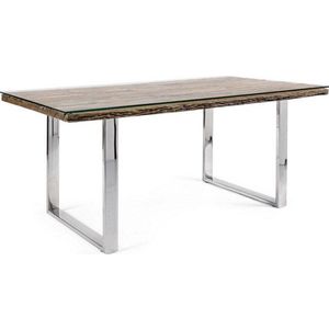 Jídelní stůl se skleněnou deskou 90x180 cm Stanton – Bizzotto obraz