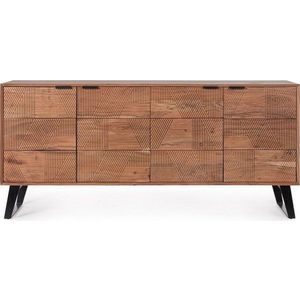 Komoda z masivu akácie v přírodní barvě 175x80x40 cm Isar – Bizzotto obraz