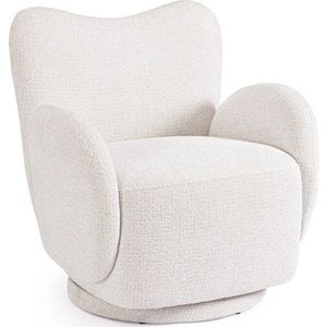 Bílé otočné křeslo Harper – Bizzotto obraz