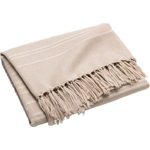 Béžový bavlněný přehoz 125x150 cm Lilia – douceur d'intérieur obraz
