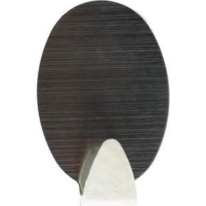 Černé/ve stříbrné barvě kovové háčky v sadě 4 ks bez vrtání Fixeo – douceur d'intérieur obraz