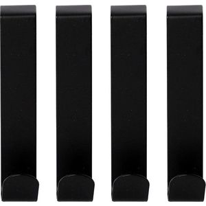 Matně černé závěsné kovové háčky v sadě 4 ks Fixeo – douceur d'intérieur obraz