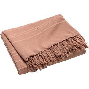 Bavlněný přehoz v terakotové barvě 125x150 cm Lilia – douceur d'intérieur obraz