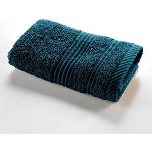 Tmavě modrý froté bavlněný ručník 30x50 cm Tendresse – douceur d'intérieur obraz