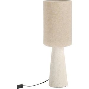 Béžová stolní lampa s textilním stínidlem (výška 65, 5 cm) Marara – Bizzotto obraz