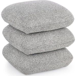 Šedý taburet z textilie bouclé Antara – Bizzotto obraz