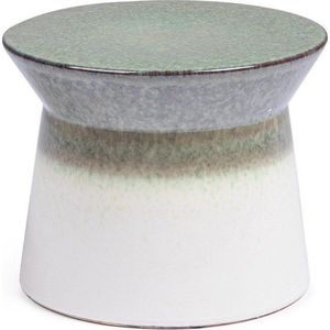 Bílý/zelený keramický kulatý konferenční stolek ø 37, 5 cm Baraki – Bizzotto obraz