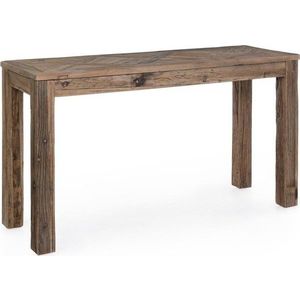 Konzolový stolek z recyklovaného dřeva v tmavě přírodní barvě 45x140 cm Kaily – Bizzotto obraz