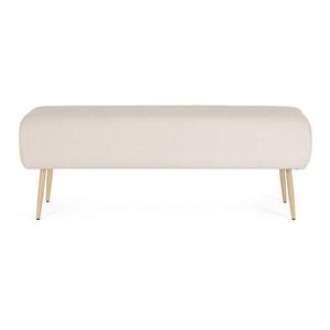 Bílá polstrovaná lavice Olga – Bizzotto obraz